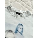 BALENCIAGA 25SS Pleated Portrait White Short Sleeve BALENCIAGA 25SS Pleated Portrait White Short Sleeve