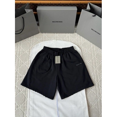 BALENCIAGA 25SS Rhinestone Destroyed Shorts Pants - Black BALENCIAGA 25SS Rhinestone Destroyed Shorts Pants - Black
