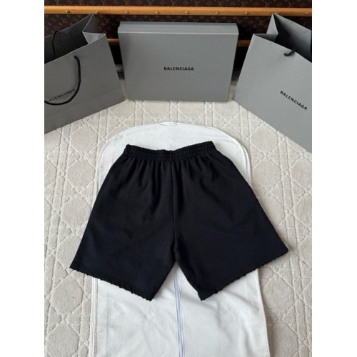 BALENCIAGA 25SS Rhinestone Destroyed Shorts Pants - Black BALENCIAGA 25SS Rhinestone Destroyed Shorts Pants - Black
