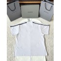 BALENCIAGA 25SS Shoulder Bar Round Neck Short - White BALENCIAGA 25SS Shoulder Bar Round Neck Short - White