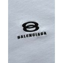 BALENCIAGA 25SS Shoulder Bar Round Neck Short - White BALENCIAGA 25SS Shoulder Bar Round Neck Short - White