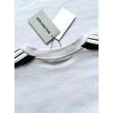 BALENCIAGA 25SS Shoulder Bar Round Neck Short - White BALENCIAGA 25SS Shoulder Bar Round Neck Short - White