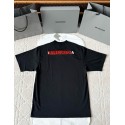 BALENCIAGA 25SS Tape Pattern Round Neck Short Sleeves - Black BALENCIAGA 25SS Tape Pattern Round Neck Short Sleeves - Black