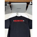 BALENCIAGA 25SS Tape Pattern Round Neck Short Sleeves - Black BALENCIAGA 25SS Tape Pattern Round Neck Short Sleeves - Black