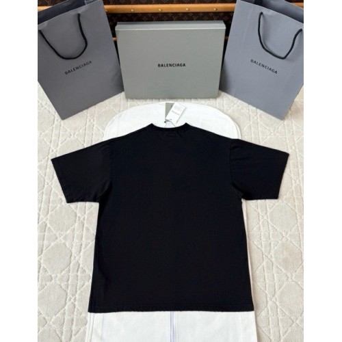 BALENCIAGA 25SS Wheat Ear Round Neck Short Sleeve - Black BALENCIAGA 25SS Wheat Ear Round Neck Short Sleeve - Black
