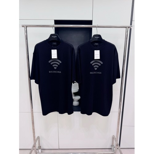 BALENCIAGA 520 Wireless Printed Crew Neck Short Sleeve - Black