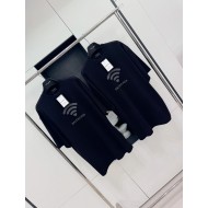 BALENCIAGA 520 Wireless Printed Crew Neck Short Sleeve - Black