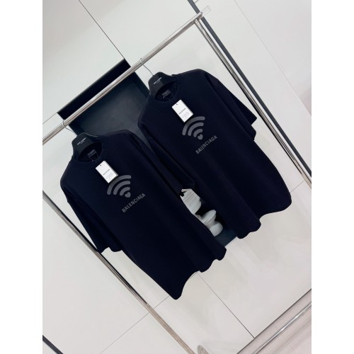 BALENCIAGA 520 Wireless Printed Crew Neck Short Sleeve - Black