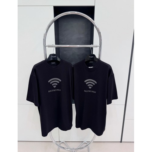 BALENCIAGA 520 Wireless Printed Crew Neck Short Sleeve - Black
