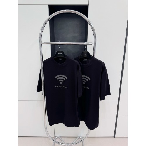 BALENCIAGA 520 Wireless Printed Crew Neck Short Sleeve - Black