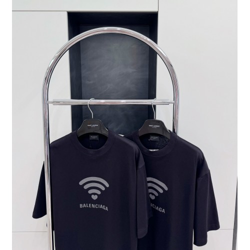 BALENCIAGA 520 Wireless Printed Crew Neck Short Sleeve - Black