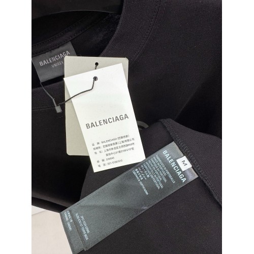 BALENCIAGA 520 Wireless Printed Crew Neck Short Sleeve - Black