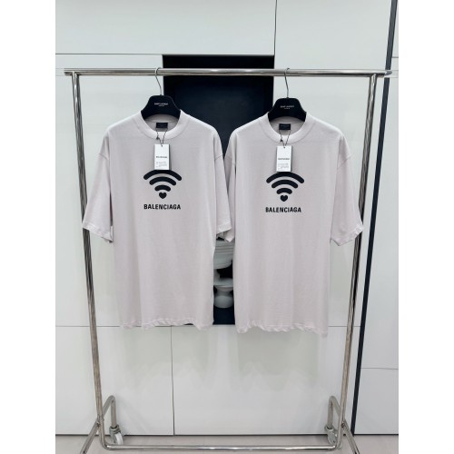 BALENCIAGA 520 Wireless Printed Crew Neck Short Sleeve - Grey