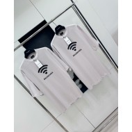 BALENCIAGA 520 Wireless Printed Crew Neck Short Sleeve - Grey