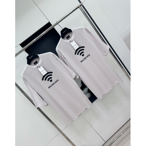 BALENCIAGA 520 Wireless Printed Crew Neck Short Sleeve - Grey