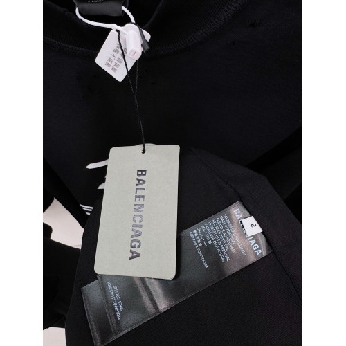 BALENCIAGA AI Logo Printed Short Sleeves - Black