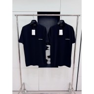 BALENCIAGA Back Print Short Sleeve - Black