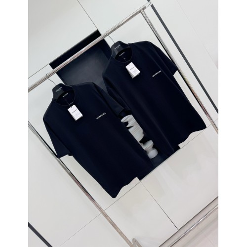 BALENCIAGA Back Print Short Sleeve - Black