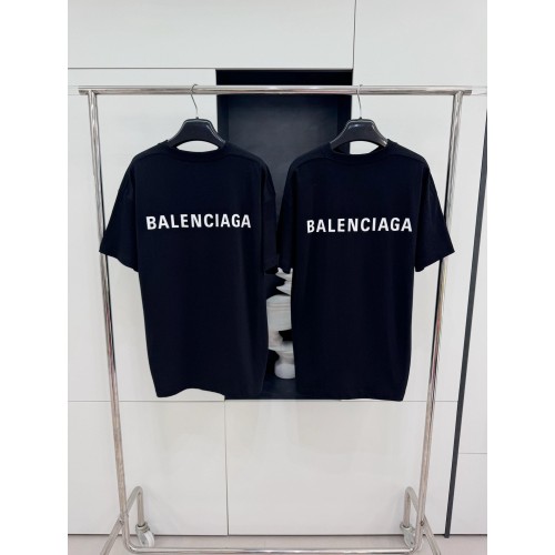 BALENCIAGA Back Print Short Sleeve - Black