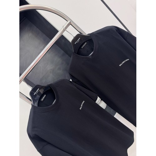 BALENCIAGA Back Print Short Sleeve - Black