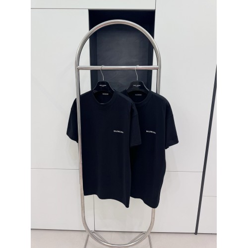 BALENCIAGA Back Print Short Sleeve - Black