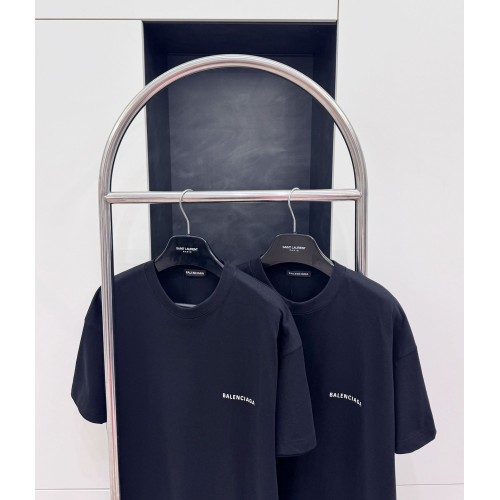 BALENCIAGA Back Print Short Sleeve - Black