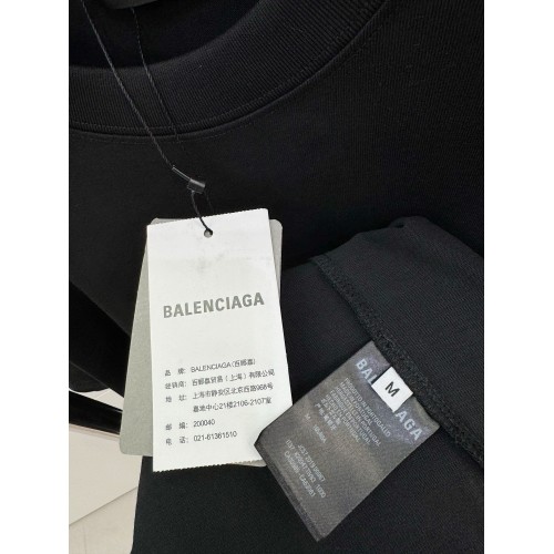 BALENCIAGA Back Print Short Sleeve - Black