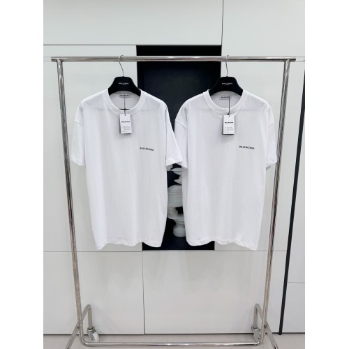 BALENCIAGA Back Print Short Sleeve - White