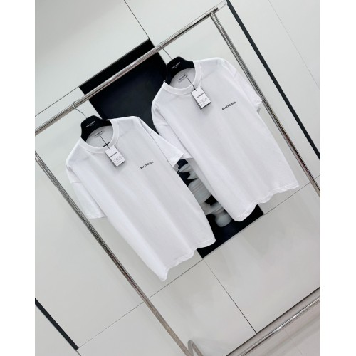 BALENCIAGA Back Print Short Sleeve - White