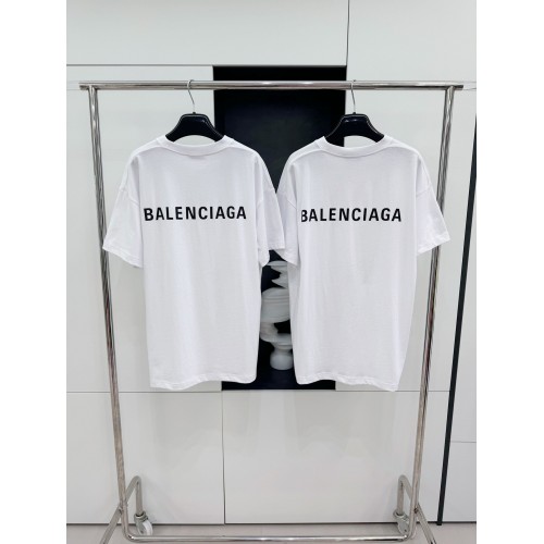 BALENCIAGA Back Print Short Sleeve - White