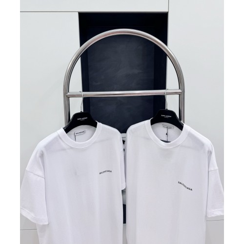 BALENCIAGA Back Print Short Sleeve - White