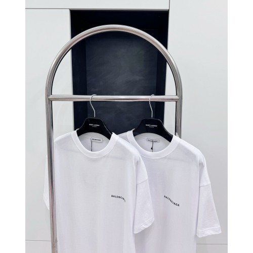 BALENCIAGA Back Print Short Sleeve - White