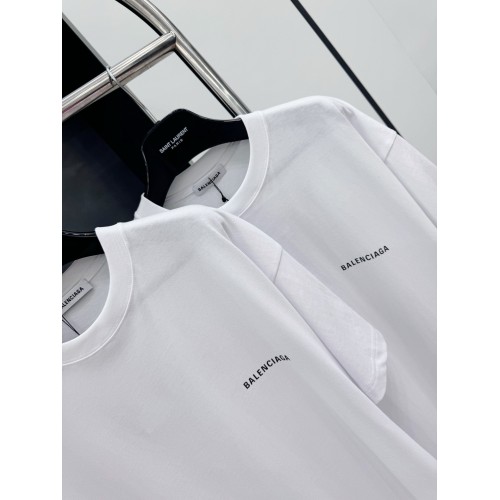 BALENCIAGA Back Print Short Sleeve - White