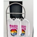 BALENCIAGA Beach Painting Crew Neck Short Sleeve