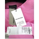 BALENCIAGA Beanie Foam Printed Round Neck Short Sleeve - Pink
