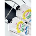 BALENCIAGA Beanie Foam Printed Round Neck Short Sleeve - White