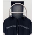 BALENCIAGA Blurred Lettering Printed Short Sleeve - Black
