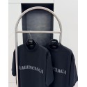 BALENCIAGA Blurred Lettering Printed Short Sleeve - Black