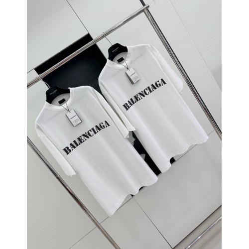 BALENCIAGA Blurred Lettering Printed Short Sleeve - White