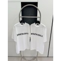 BALENCIAGA Blurred Lettering Printed Short Sleeve - White