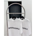 BALENCIAGA Blurred Lettering Printed Short Sleeve - White