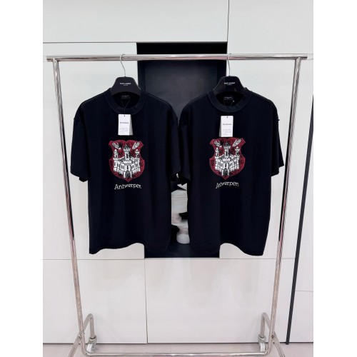 BALENCIAGA Castle Print Short Sleeve - Black