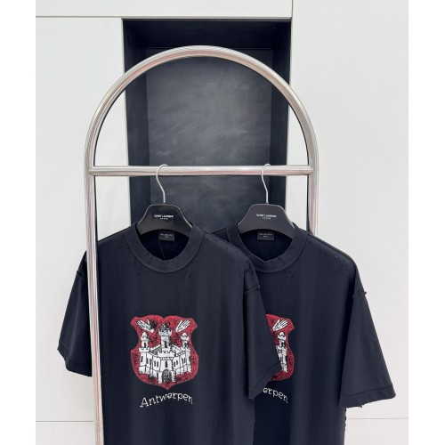 BALENCIAGA Castle Print Short Sleeve - Black