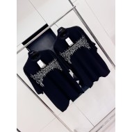 BALENCIAGA Flame Letters Print Short Sleeve - Black
