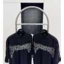 BALENCIAGA Flame Letters Print Short Sleeve - Black