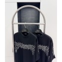 BALENCIAGA Flame Letters Print Short Sleeve - Black