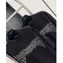 BALENCIAGA Flame Letters Print Short Sleeve - Black