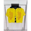 BALENCIAGA Flame Letters Print Short Sleeve - Yellow