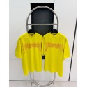 BALENCIAGA Flame Letters Print Short Sleeve - Yellow