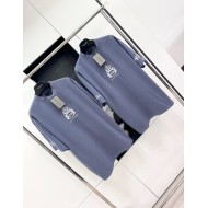 BALENCIAGA Flame Letters Printed Short Sleeve - Blue